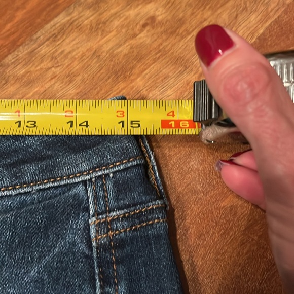 EUC American Eagle outfitters distressed, dark wash jeans - Picture 10 of 16